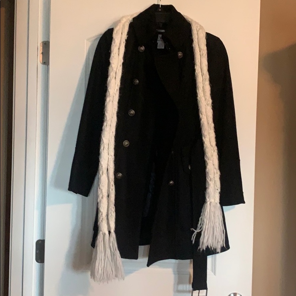 Black pea coat